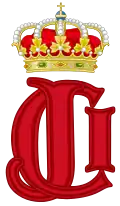 Monogramme du roi Juan Carlos Ier.