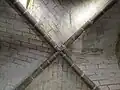 Voûte du XIIIe&nbsp;siècle dans le logis.
