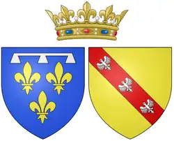 Description de l'image Ams of Marguerite de Lorraine as Duchess of Orléans.png.