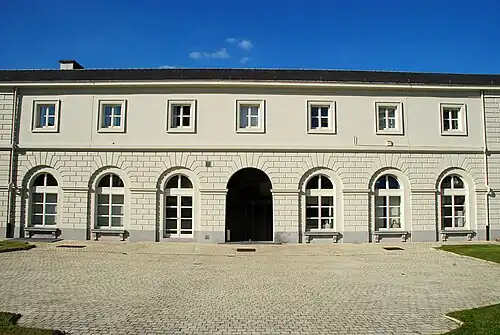 Les travées centrales de la façade sud.