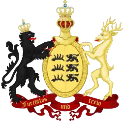 Description de l'image Coat of Arms of the Kingdom of Württemberg 1817-1921.svg.