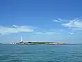 L'île de Lobos vue depuis Punta del Este.