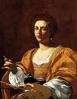Simon Vouet, Portrait d'Artemisia Gentileschi, vers 1622-1626.