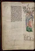 La Vierge et l'arbre de Jessé, enluminure ms. 129, f. 4 verso