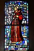 Nef : Saint Antoine de Padoue.