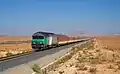 Une 72000 encore en livrée Fret des chemins de fer marocains.