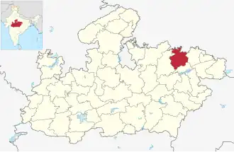 Localisation de District de Satna
