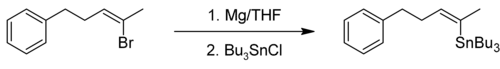 Synthèe d'un organostannate