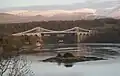 Le pont suspendu de Menai.