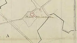 Mont d'Azincourt - cadastre de 1810