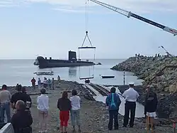 Arrivée de l’Onondaga à Pointe-au-Père le 29 août 2008.
