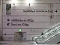 Indication au Forum de Halles, Paris (2014)