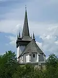 Église réformée hongroise de Văleni (ro) (Magyarvalkó) en pays de Călata (Kalotaszeg).