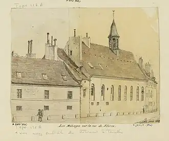 Vue du même bâtiment depuis la rue de Sèvres.