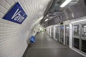 Le quai en direction de Porte de Clignancourt.