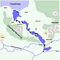 Carte de la Ligne d'eau Grebbe