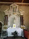 Chapelle sud, retable de saint Sébastien.