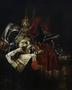 Franciscus Gysbrechts, Vanité avant 1677, huile sur toile.
