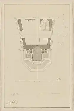 Plan de la nouvelle fontaine.