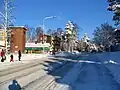 Roihuvuorentie et à sa gauche Tuhkimotie.