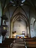 Vue intérieure de l'église.