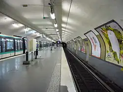 Vu de la station terminus Château de Vincennes.