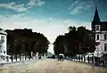 Rue Sherbrooke vers l'est, la maison Arthur-Dubuc à droite, 1910
