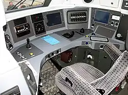 Poste de conduite d'une automotrice de type Z 50000, en mars 2010