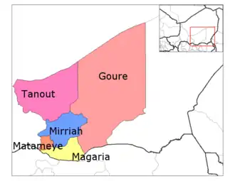 Localisation de Damagaram Takaya