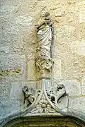 Portail côté cour, Vierge à l'Enfant.