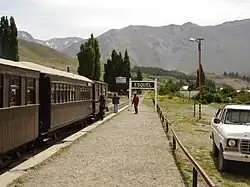 Wagons de la Trochita à la gare d'Esquel.