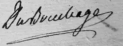 signature de Marc Joseph de Gratet Dubouchage