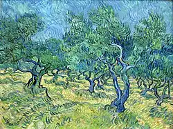 Champ d'oliviers provençal, de Vincent van Gogh (1889)