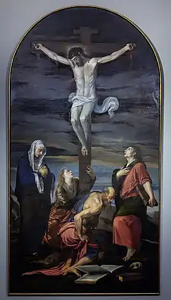 Crucifixion avec la Madone, Saint Jean l'Évangéliste, Madeleine et Saint Jérôme (1562-1563) Musée civique de Trévise Santa Catarina.