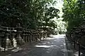 Allée de tōrō (lanternes de pierre).
