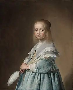 Portrait d'une petite fille en bleu, 1641, Rijskmuseum Amsterdam