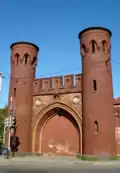 Porte de Sackheim, une des sept portes de Kaliningrad.