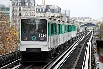 Une rame en provenance de Bir-Hakeim.
