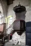La chaire à prêcher (XVIIIe siècle).