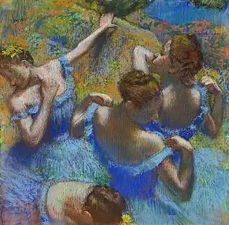 Edgar Degas Les Danseuses bleues musée national d'Art occidental.