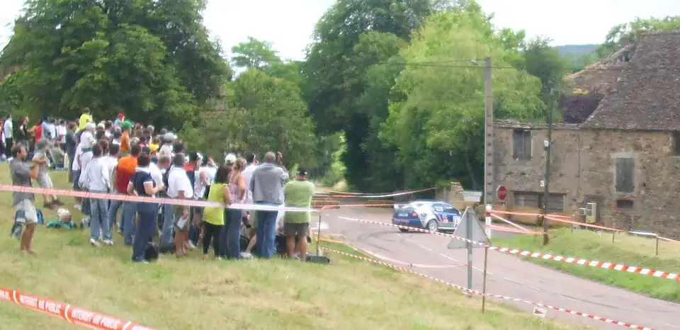 Rallye de la Côte chalonnaise, au lieu-dit Theurey.