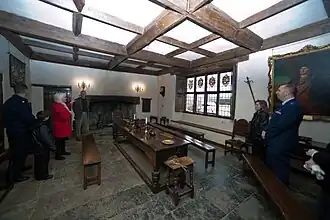 Grande salle du manoir de Sulgrave (XVIe siècle)
