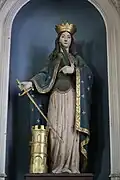 Statue de sainte Barbe.