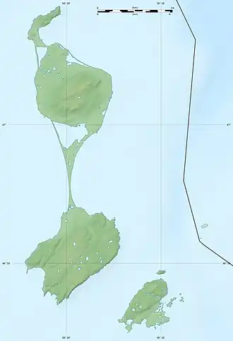 Voir sur la carte topographique de Saint-Pierre-et-Miquelon