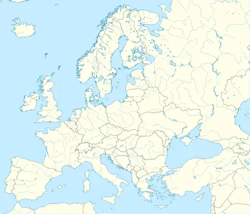 Localisation des sites en Europe