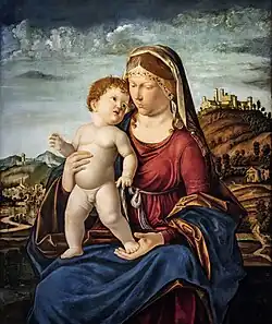 Vierge à l'Enfant sur fond de paysage (1510 ca.) Complexe de santa Caterina Trévise.