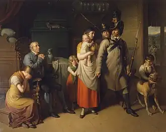 Der Abschied des Landwehrmannes (1813), Vienne, musée d'histoire militaire