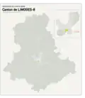 Situation du canton de Limoges-8 dans le département de la Haute-Vienne depuis 2015.