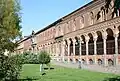 Façade historique de l'ospedale Maggiore, Ca’ Granda, de Milan.