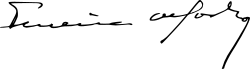 signature de José Maria Ferreira de Castro